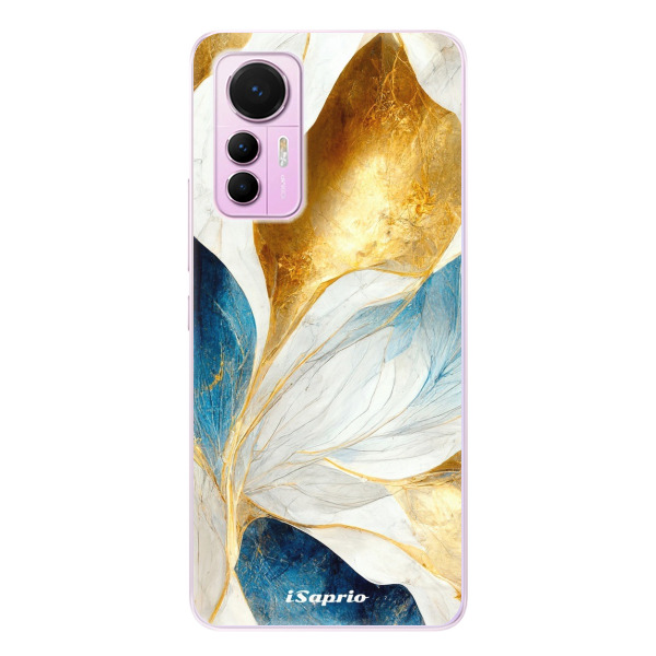 Odolné silikónové puzdro iSaprio - Blue Leaves - Xiaomi 12 Lite