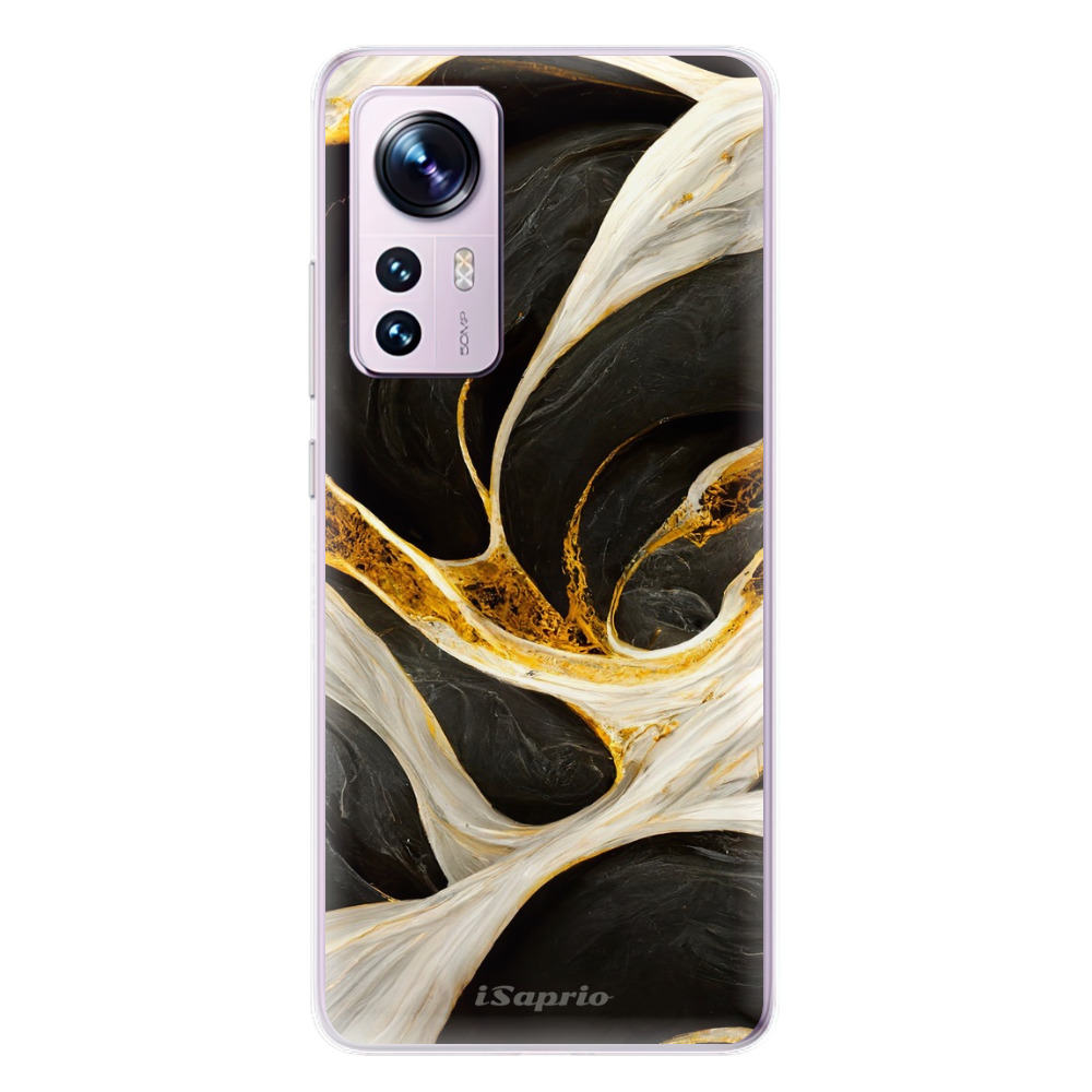 Odolné silikónové puzdro iSaprio - Black and Gold - Xiaomi 12 / 12X