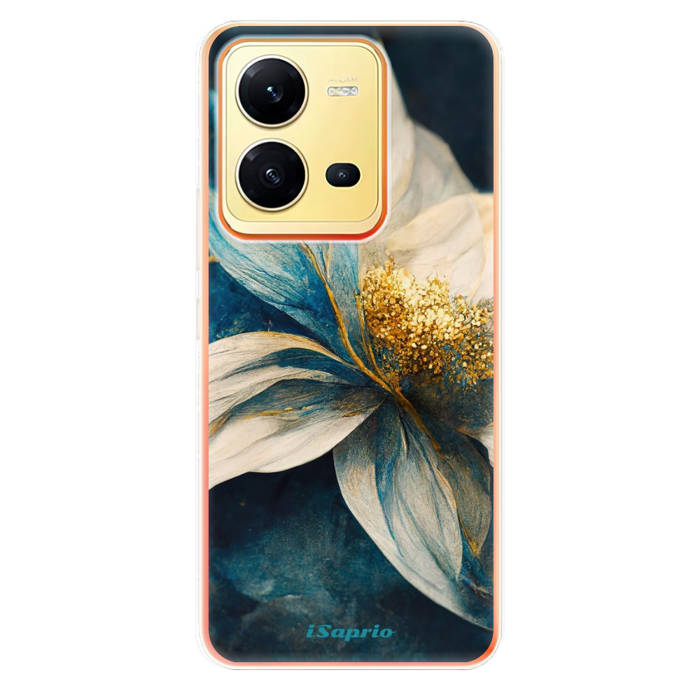 Odolné silikónové puzdro iSaprio - Blue Petals - Vivo X80 Lite 5G