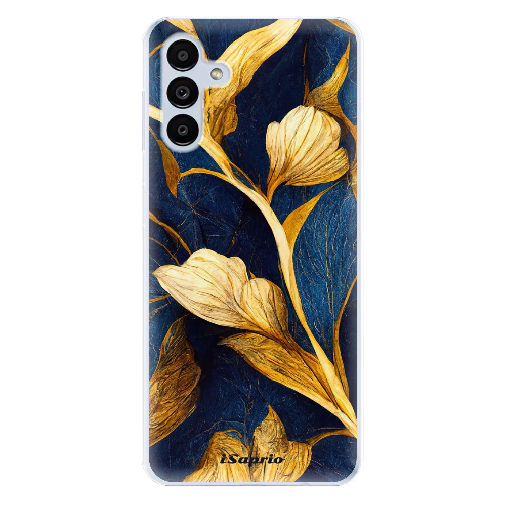 Odolné silikónové puzdro iSaprio - Gold Leaves - Samsung Galaxy A13 5G