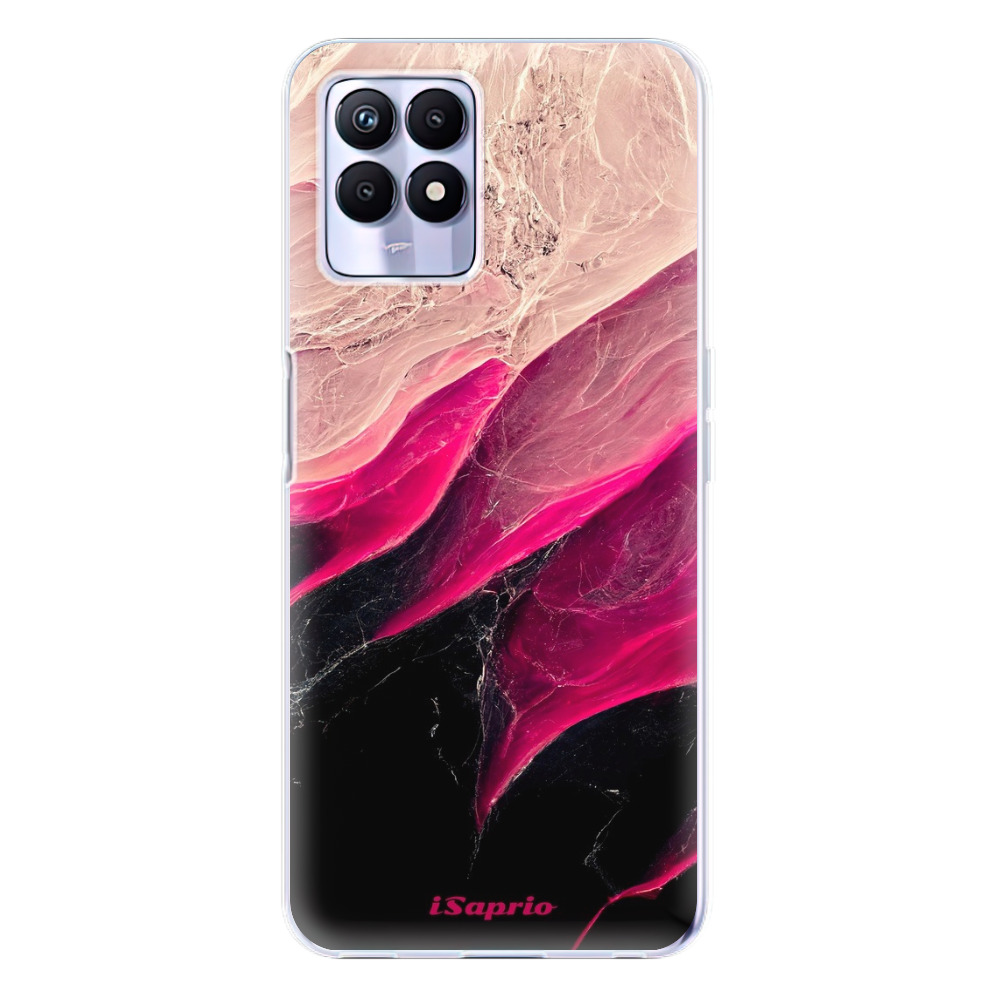 Odolné silikónové puzdro iSaprio - Black and Pink - Realme 8i