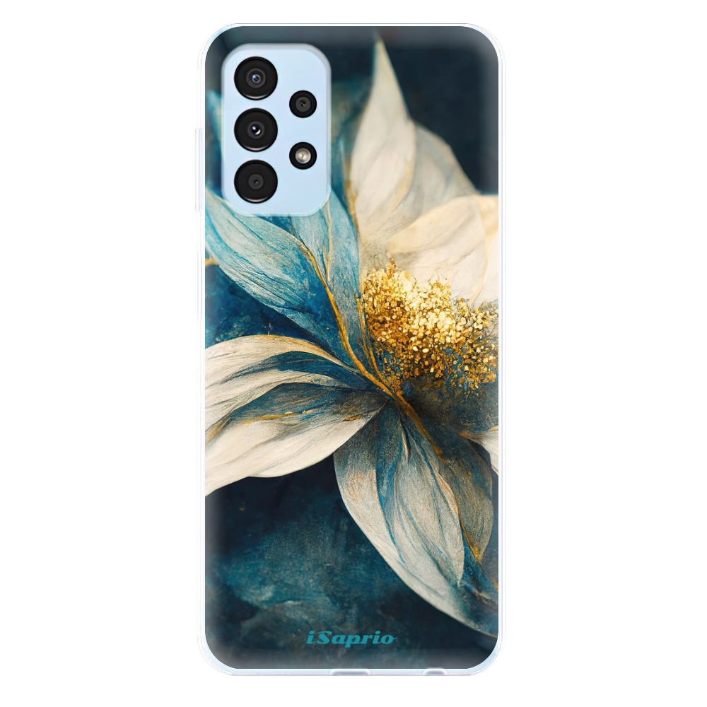 Odolné silikónové puzdro iSaprio - Blue Petals - Samsung Galaxy A13