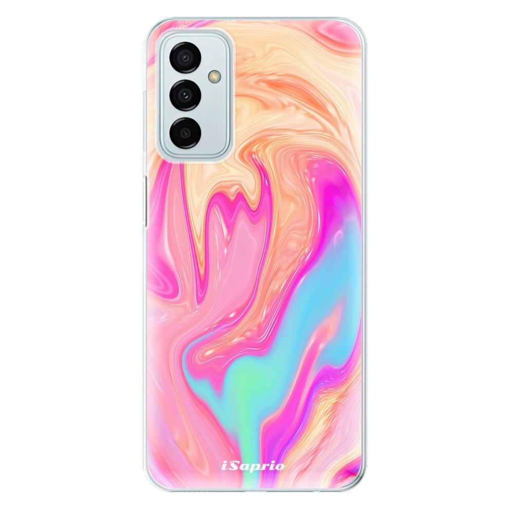 Odolné silikónové puzdro iSaprio - Orange Liquid - Samsung Galaxy M23 5G