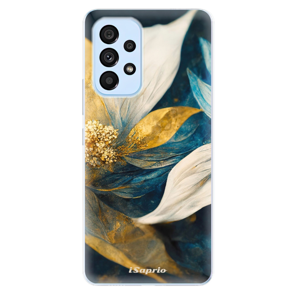 Odolné silikónové puzdro iSaprio - Gold Petals - Samsung Galaxy A53 5G
