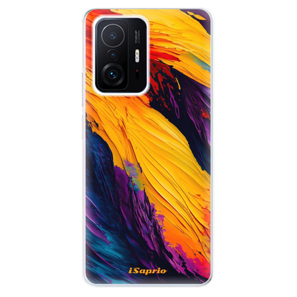 Odolné silikónové puzdro iSaprio - Orange Paint - Xiaomi 11T / 11T Pro