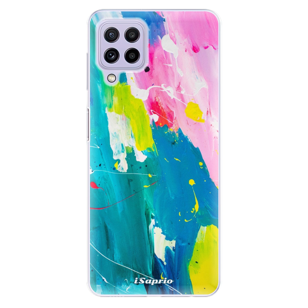 Odolné silikónové puzdro iSaprio - Abstract Paint 04 - Samsung Galaxy A22