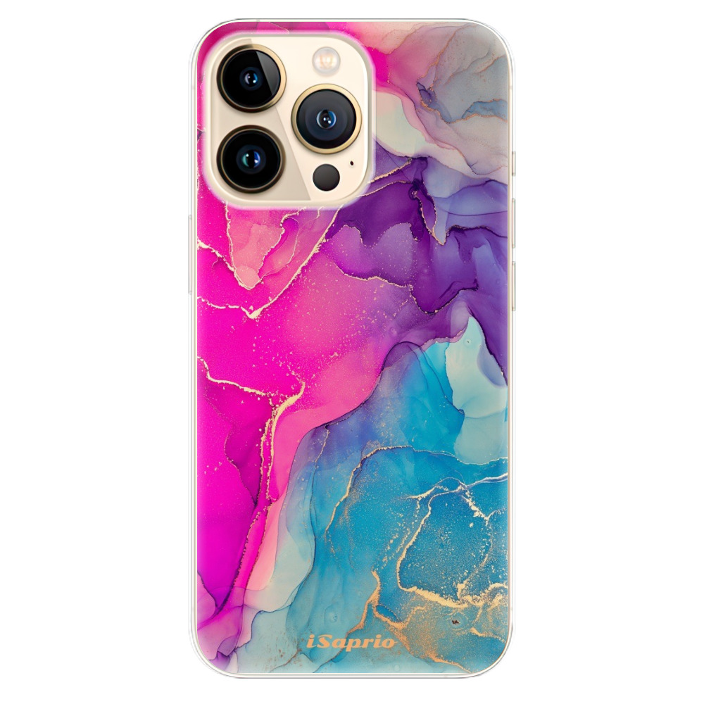 Odolné silikónové puzdro iSaprio - Purple Ink - iPhone 13 Pro