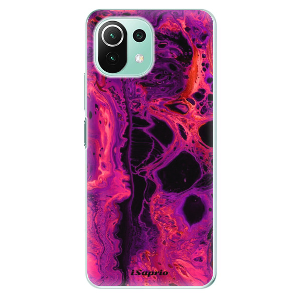 Odolné silikónové puzdro iSaprio - Abstract Dark 01 - Xiaomi Mi 11 Lite