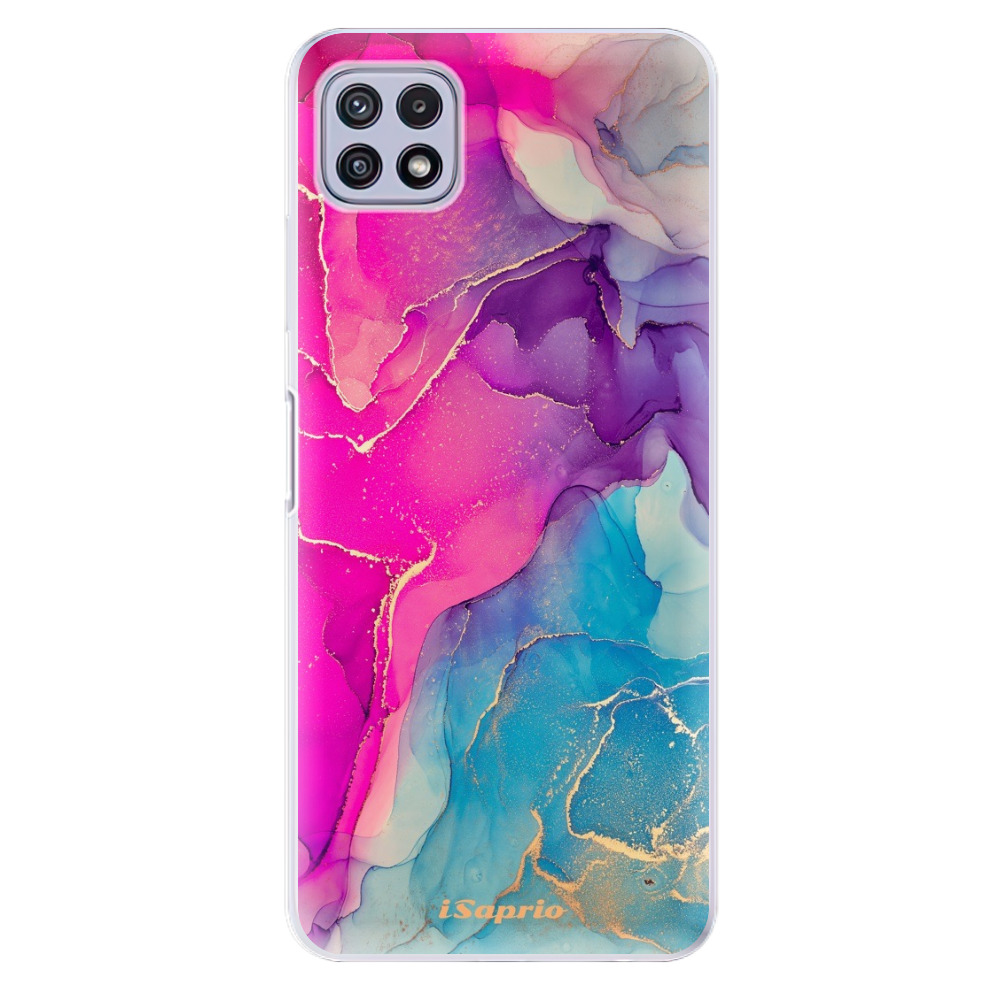 Odolné silikónové puzdro iSaprio - Purple Ink - Samsung Galaxy A22 5G