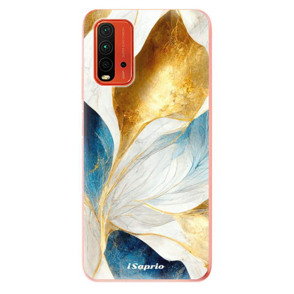 Odolné silikónové puzdro iSaprio - Blue Leaves - Xiaomi Redmi 9T