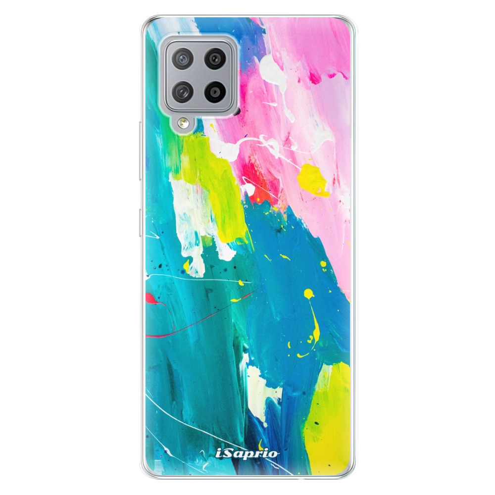 Odolné silikónové puzdro iSaprio - Abstract Paint 04 - Samsung Galaxy A42