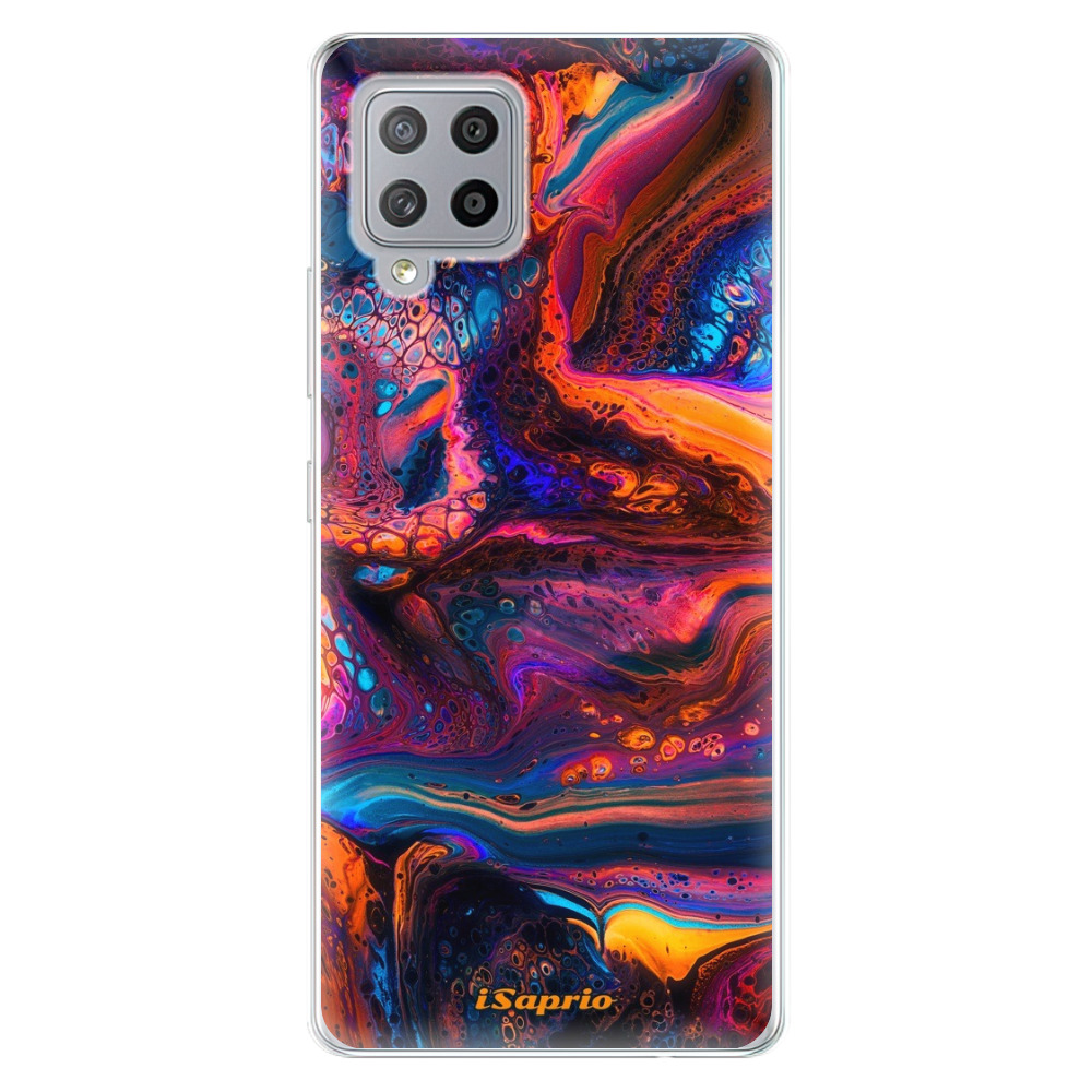 Odolné silikónové puzdro iSaprio - Abstract Paint 02 - Samsung Galaxy A42