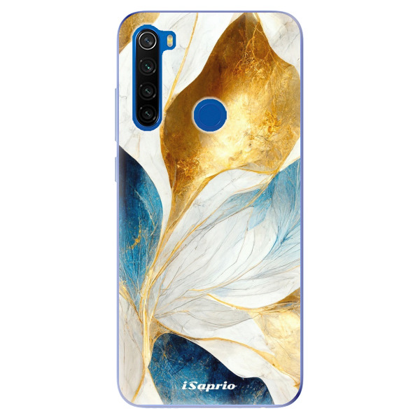 Odolné silikónové puzdro iSaprio - Blue Leaves - Xiaomi Redmi Note 8T