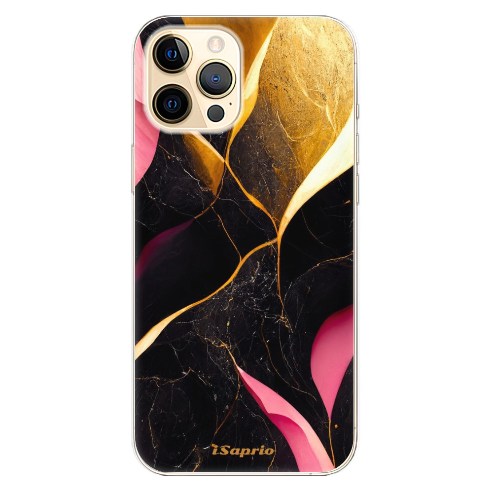Odolné silikónové puzdro iSaprio - Gold Pink Marble - iPhone 12 Pro Max
