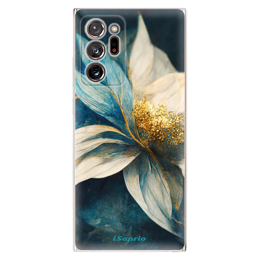 Odolné silikónové puzdro iSaprio - Blue Petals - Samsung Galaxy Note 20 Ultra