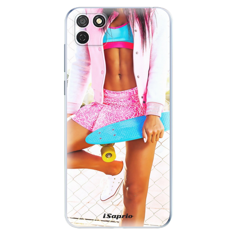 Odolné silikónové puzdro iSaprio - Skate girl 01 - Honor 9S