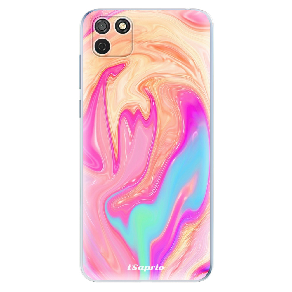 Odolné silikónové puzdro iSaprio - Orange Liquid - Honor 9S