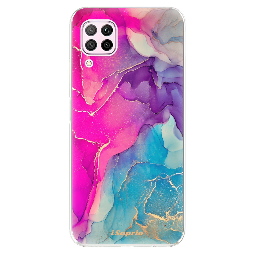 Odolné silikónové puzdro iSaprio - Purple Ink - Huawei P40 Lite