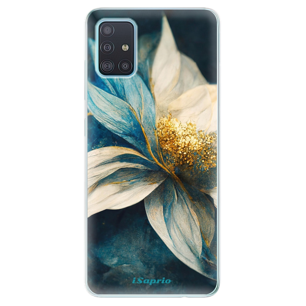 Odolné silikónové puzdro iSaprio - Blue Petals - Samsung Galaxy A51