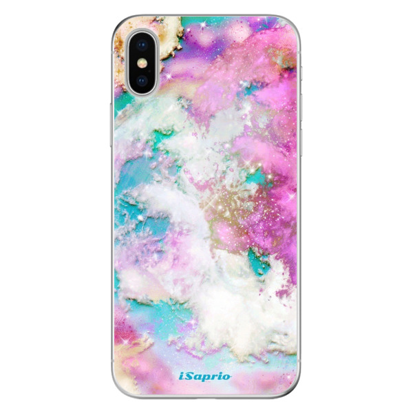 Odolné silikónové puzdro iSaprio - Galactic Paper - iPhone X