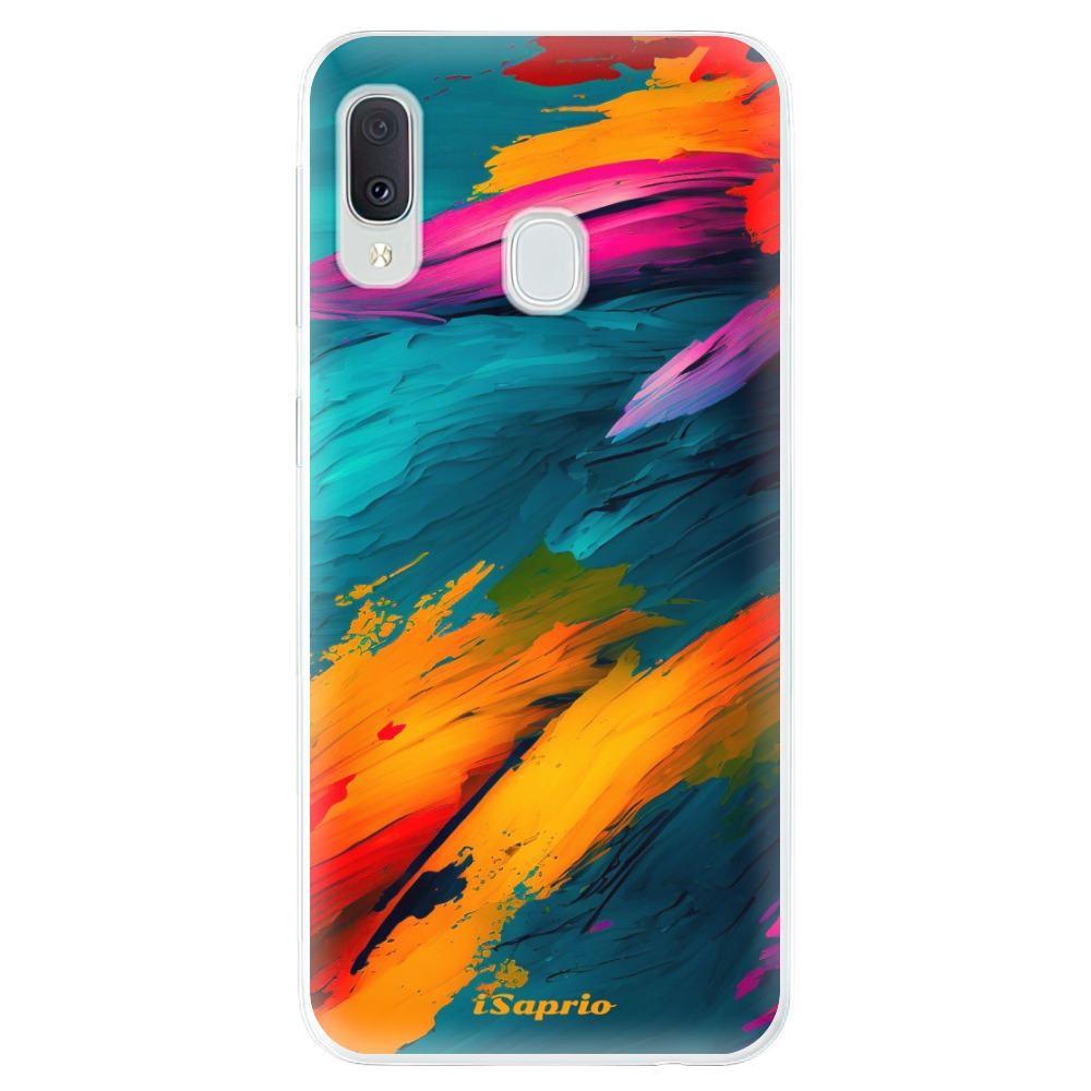 Odolné silikónové puzdro iSaprio - Blue Paint - Samsung Galaxy A20e