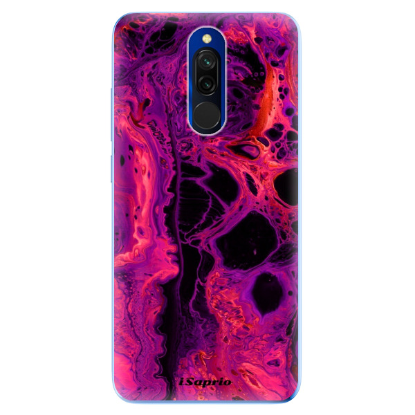 Odolné silikónové puzdro iSaprio - Abstract Dark 01 - Xiaomi Redmi 8