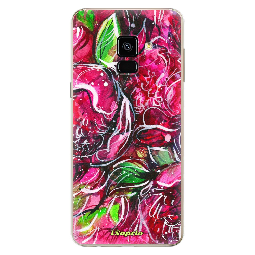 Odolné silikónové puzdro iSaprio - Burgundy - Samsung Galaxy A8 2018