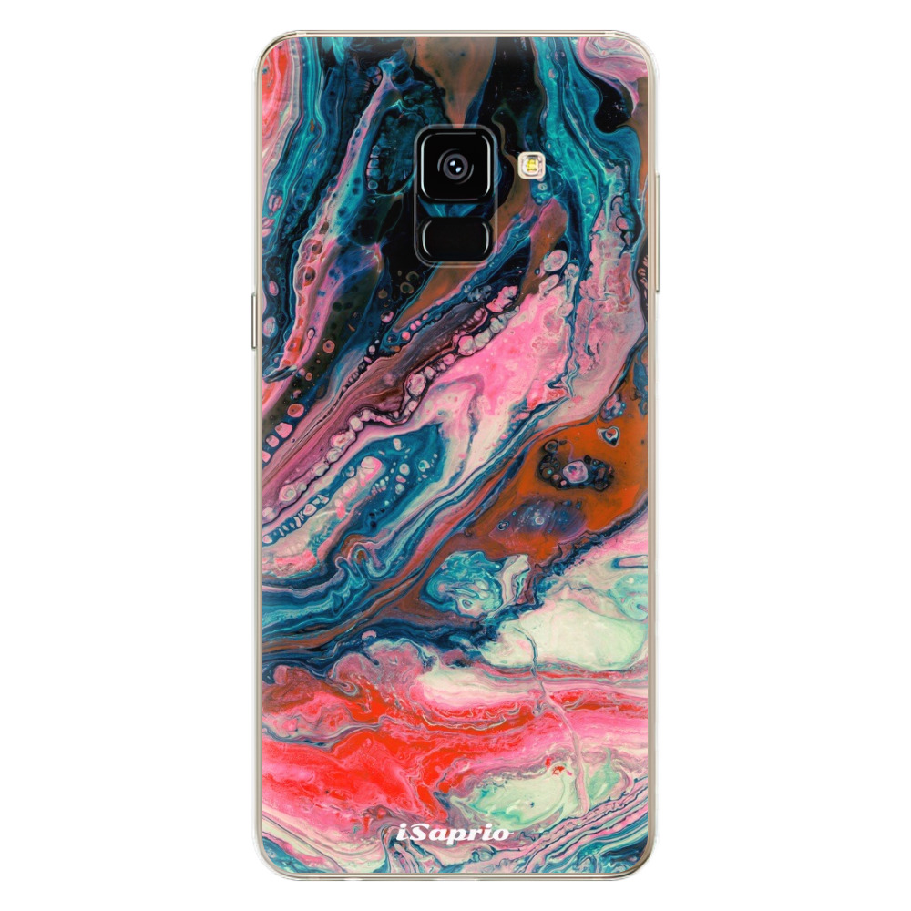 Odolné silikónové puzdro iSaprio - Abstract Paint 01 - Samsung Galaxy A8 2018
