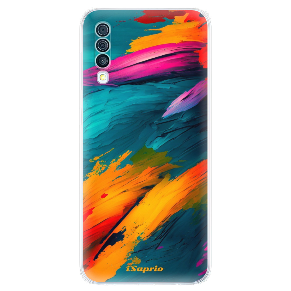 Odolné silikónové puzdro iSaprio - Blue Paint - Samsung Galaxy A50