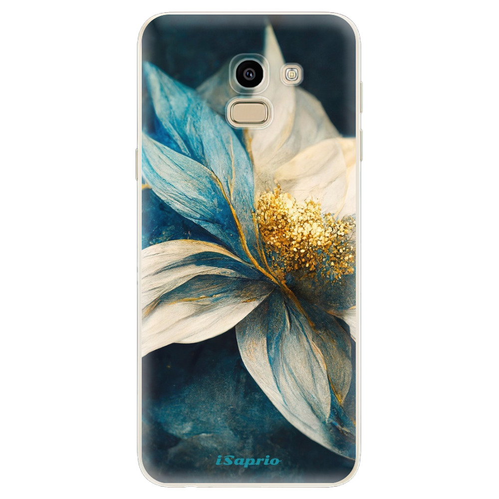 Odolné silikónové puzdro iSaprio - Blue Petals - Samsung Galaxy J6