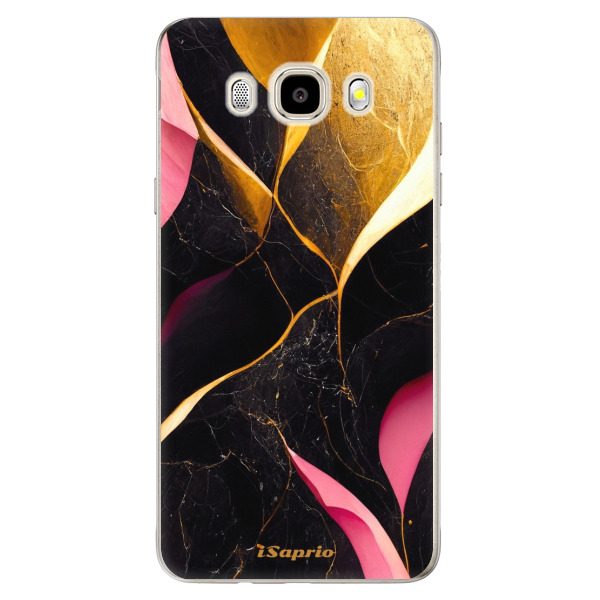 Odolné silikónové puzdro iSaprio - Gold Pink Marble - Samsung Galaxy J5 2016