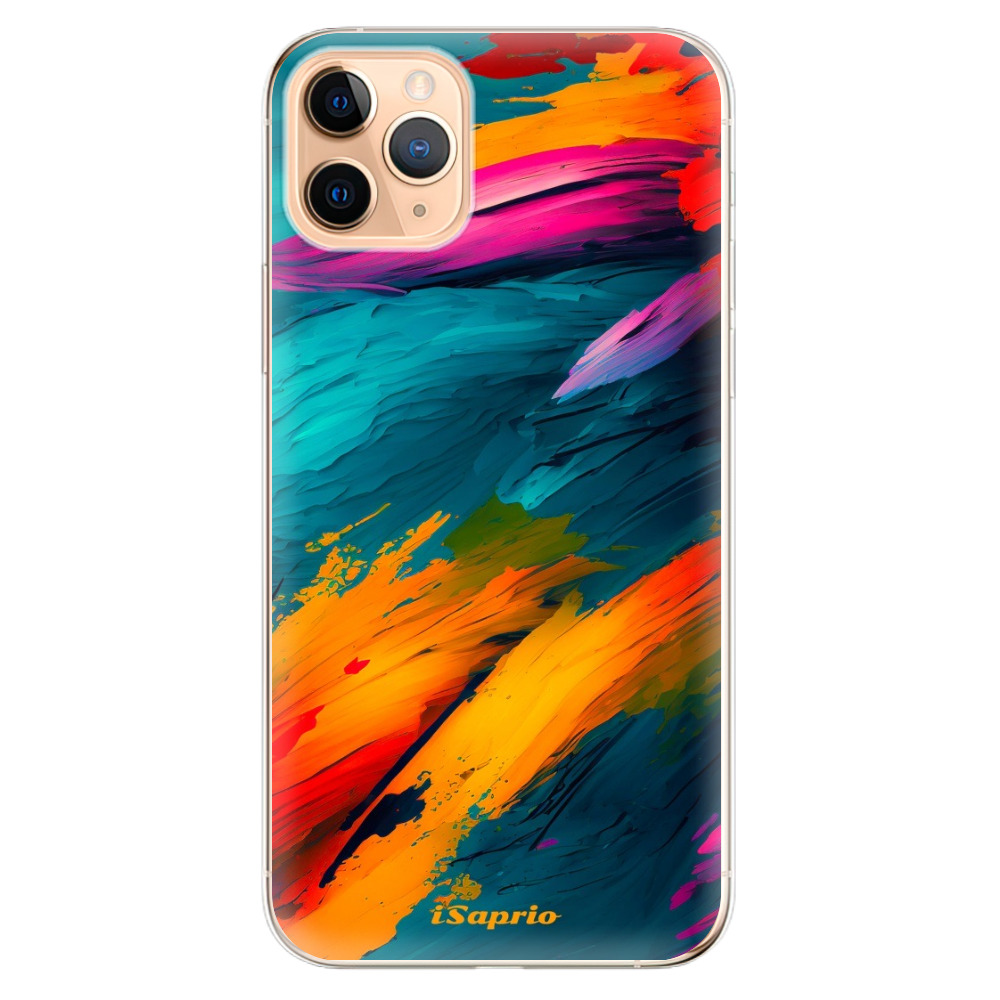 Odolné silikónové puzdro iSaprio - Blue Paint - iPhone 11 Pro Max