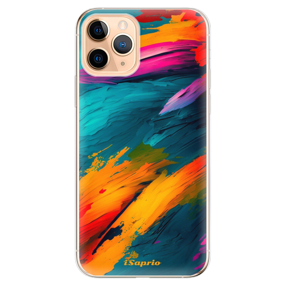 Odolné silikónové puzdro iSaprio - Blue Paint - iPhone 11 Pro