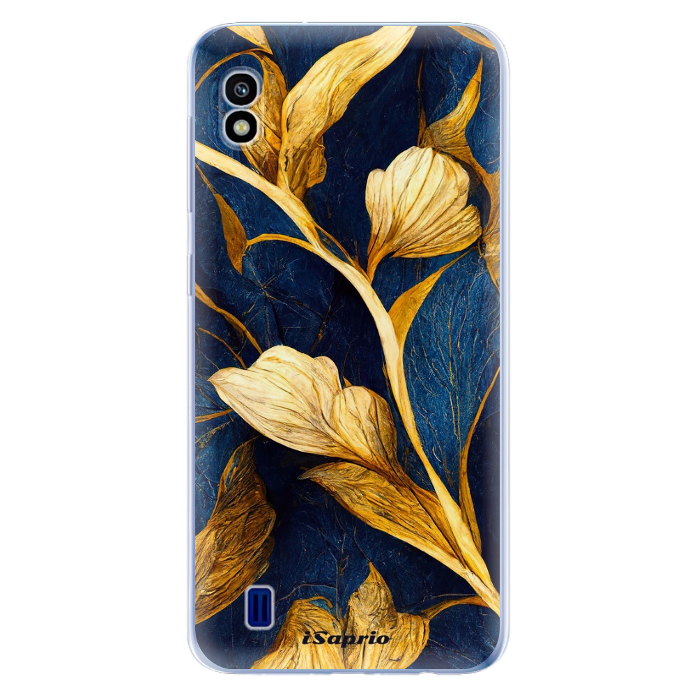 Odolné silikónové puzdro iSaprio - Gold Leaves - Samsung Galaxy A10