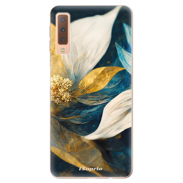 Odolné silikónové puzdro iSaprio - Gold Petals - Samsung Galaxy A7 (2018)