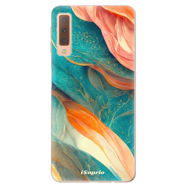 Odolné silikónové puzdro iSaprio - Abstract Marble - Samsung Galaxy A7 (2018)