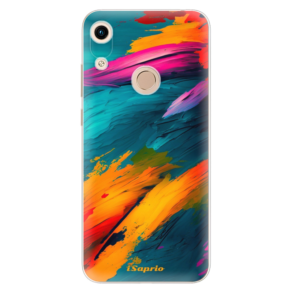 Odolné silikónové puzdro iSaprio - Blue Paint - Huawei Honor 8A