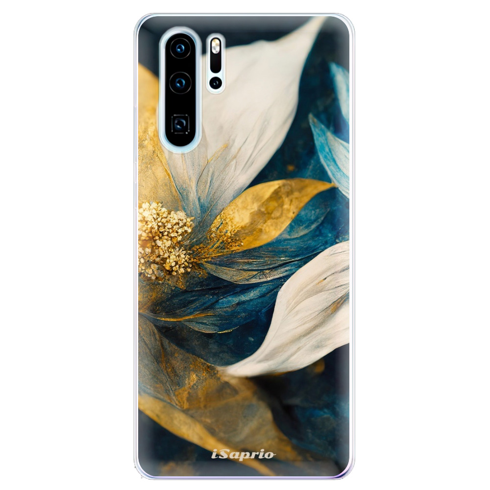 Odolné silikónové puzdro iSaprio - Gold Petals - Huawei P30 Pro
