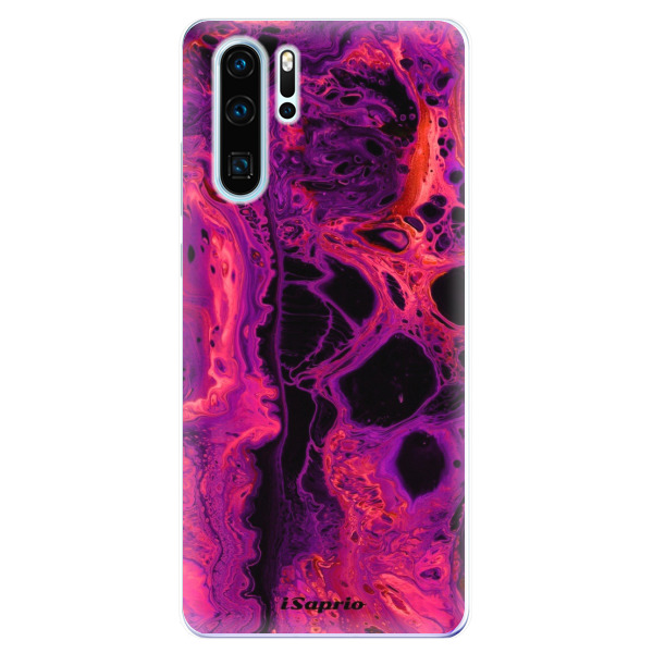 Odolné silikónové puzdro iSaprio - Abstract Dark 01 - Huawei P30 Pro