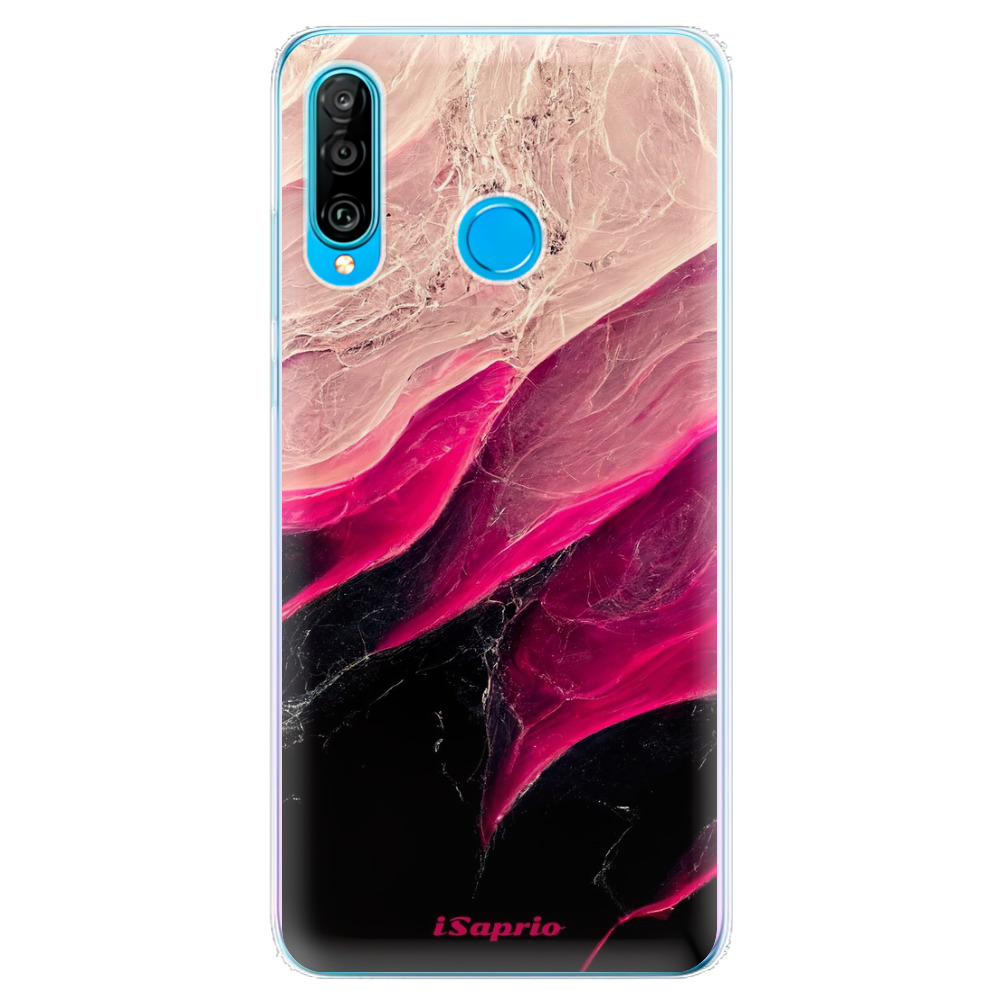 Odolné silikónové puzdro iSaprio - Black and Pink - Huawei P30 Lite
