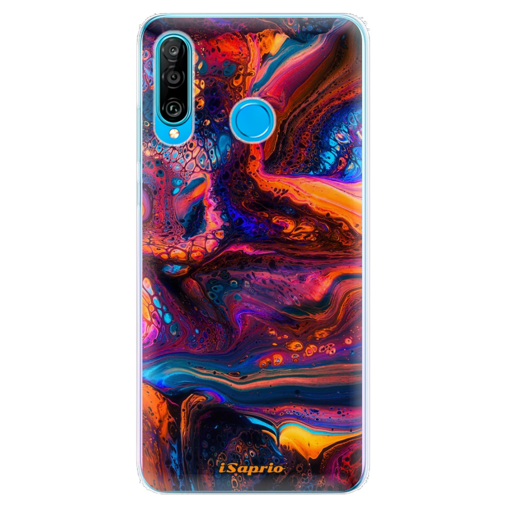 Odolné silikónové puzdro iSaprio - Abstract Paint 02 - Huawei P30 Lite
