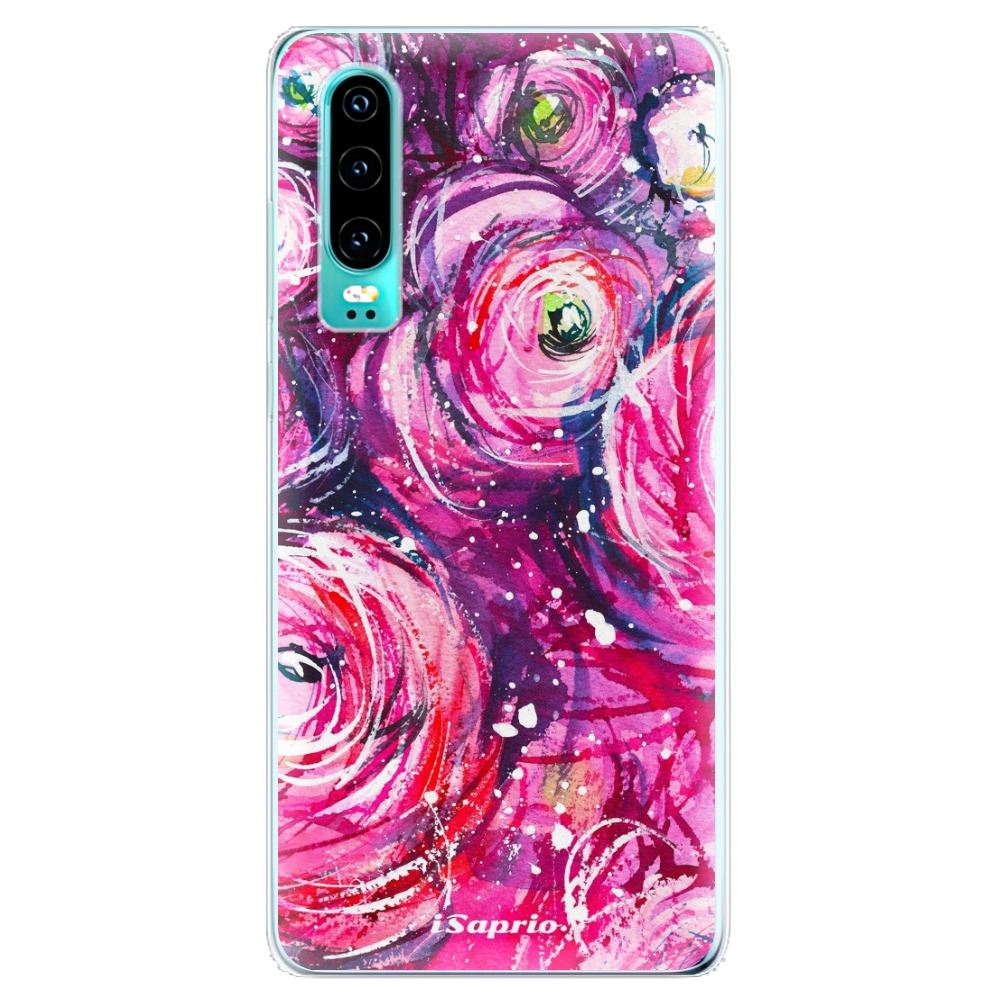 Odolné silikónové puzdro iSaprio - Pink Bouquet - Huawei P30