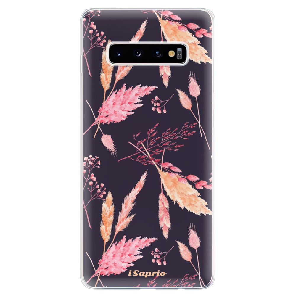 Odolné silikónové puzdro iSaprio - Herbal Pattern - Samsung Galaxy S10+