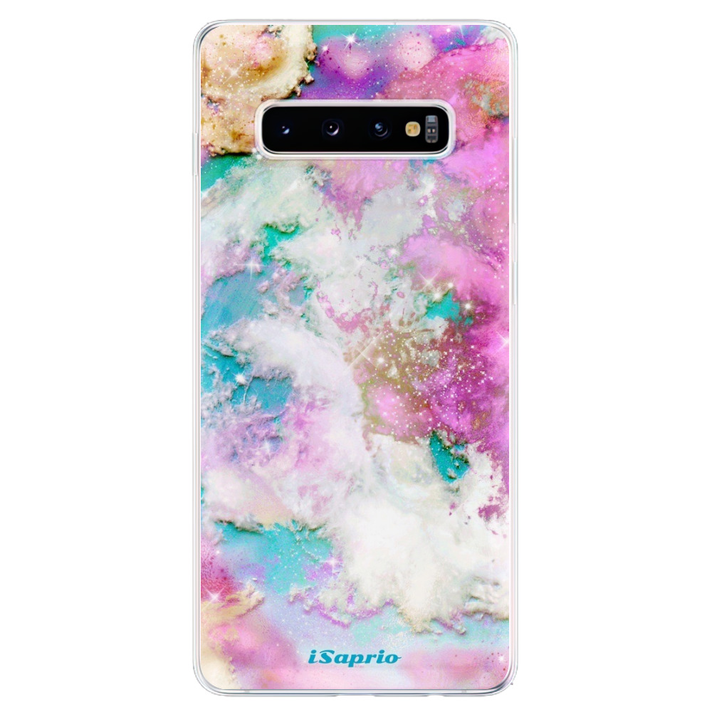 Odolné silikónové puzdro iSaprio - Galactic Paper - Samsung Galaxy S10+