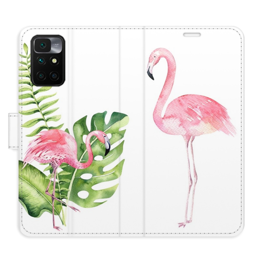 Flipové puzdro iSaprio - Flamingos - Xiaomi Redmi 10