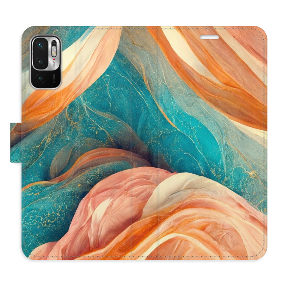 Flipové puzdro iSaprio - Blue and Orange - Xiaomi Redmi Note 10 5G