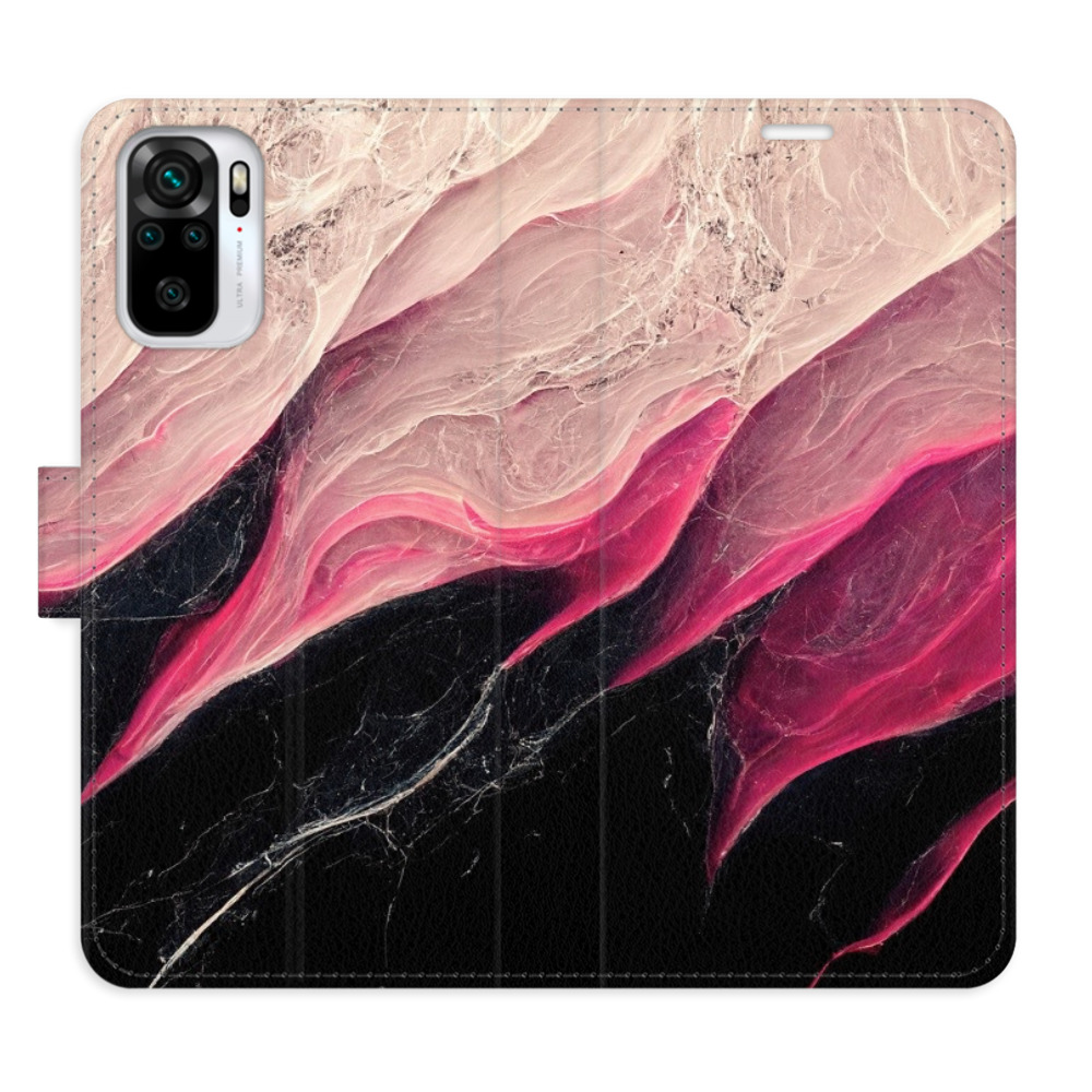 Flipové puzdro iSaprio - BlackPink Marble - Xiaomi Redmi Note 10 / Note 10S