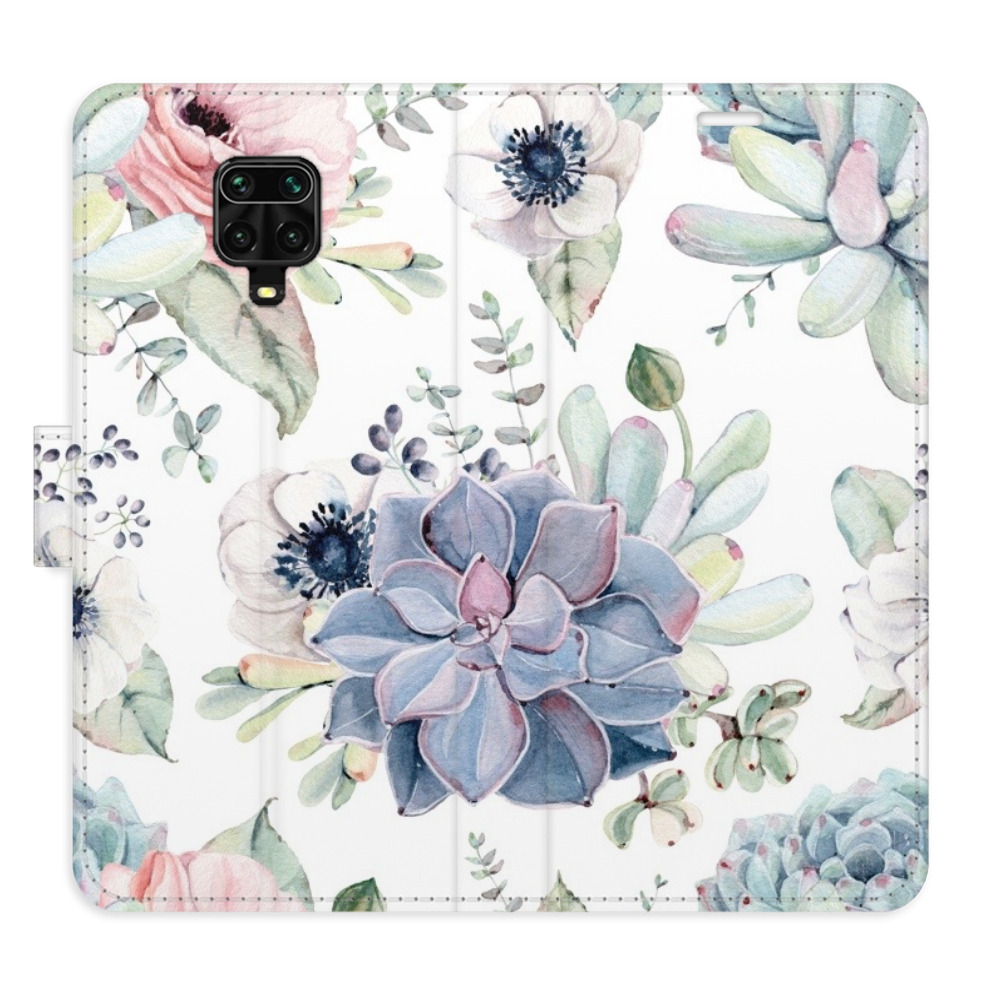 Flipové puzdro iSaprio - Succulents - Xiaomi Redmi Note 9 Pro / Note 9S