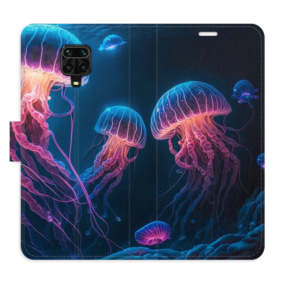 Flipové puzdro iSaprio - Jellyfish - Xiaomi Redmi Note 9 Pro / Note 9S