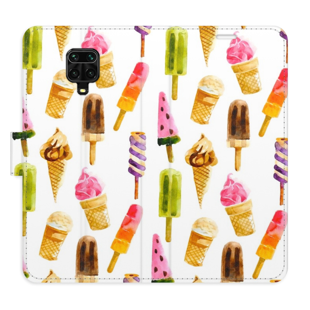 Flipové puzdro iSaprio - Ice Cream Pattern - Xiaomi Redmi Note 9 Pro / Note 9S